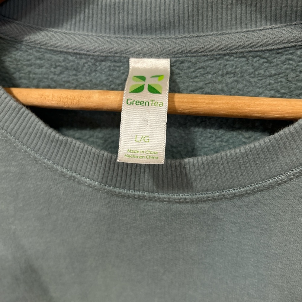 Greentea Tri-Tone Crewneck Sweater View 3